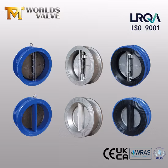 Ductile Cast Iron Di Ci Stainless Steel Barss EPDM Seat Water Resilient Wafer Lug Lugged Type Double Flange Industrial Butterfly Valve Gate Swing Check Valves