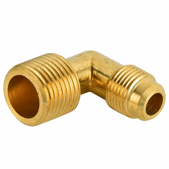 Nptf Threaded Flared Short Nut Brass Copper Pipe Hose Nipple Fitting