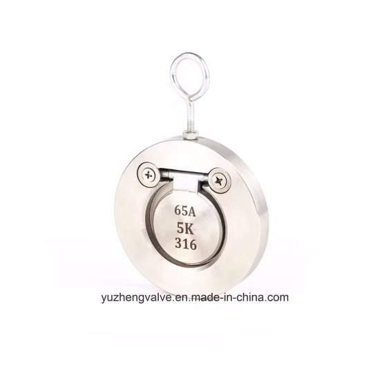 Stainless Steel JIS5K/10K H74 Single Disc Non Return Wafer Check Valve