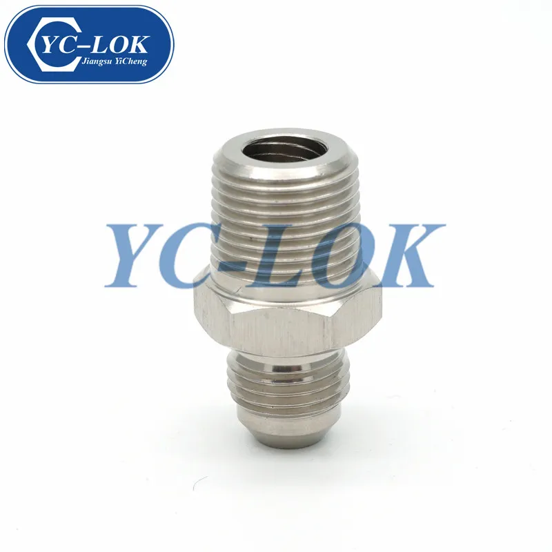 Jic Male 74 Degrees Cone Metric Male Captive Seal Flared Tube Fittings